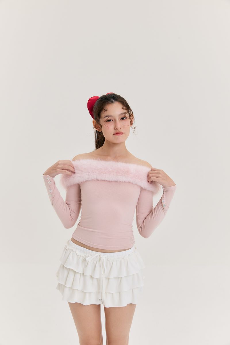 We Fell In Love In Reality(ウィ フェル イン ラブ イン リアリティ)の「Luv Dept / Amour Off-Shoulder Top (two-way)(Tops)」