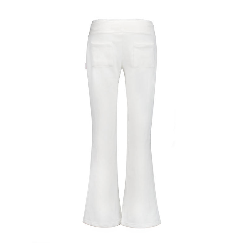 LACE BANDING SWEATPANTS [IVORY]