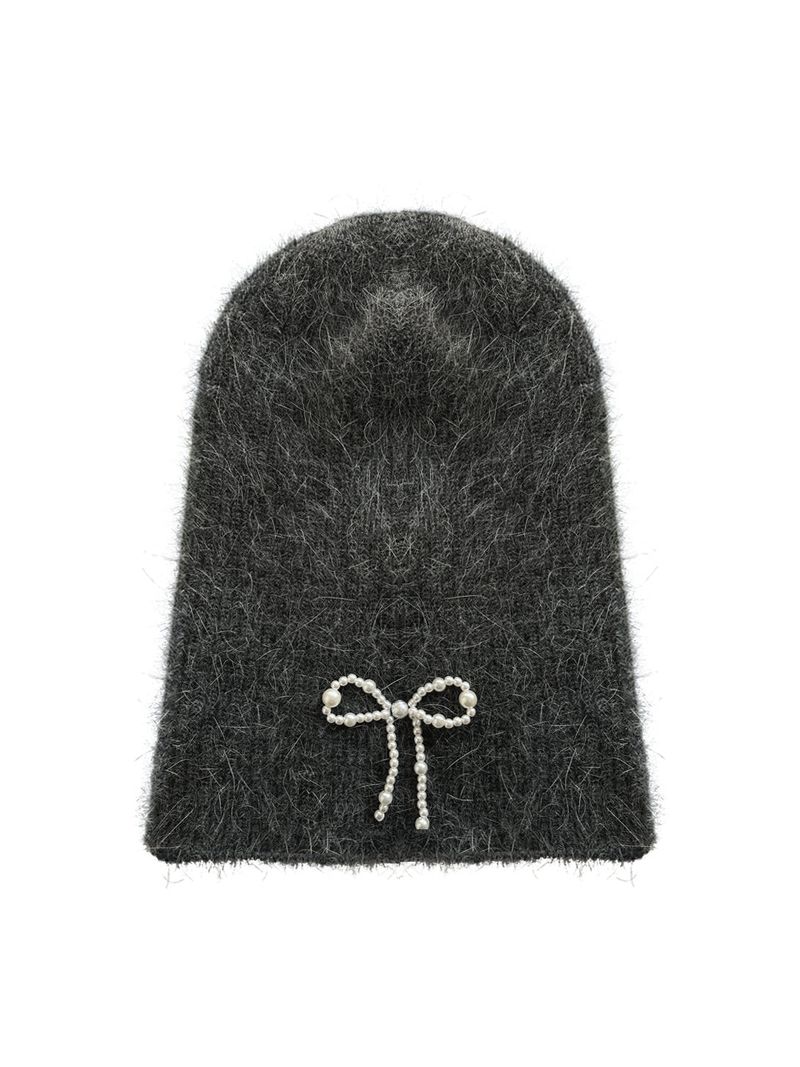 Pearl Ribbon Beanie