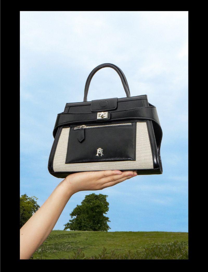 “VALLETTA”Patchwork Leather Handbag