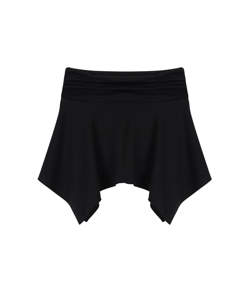 ITZAVIBE（イッザバイブ）の「COTTON FLARE MINI SKIRT（Skirts）」