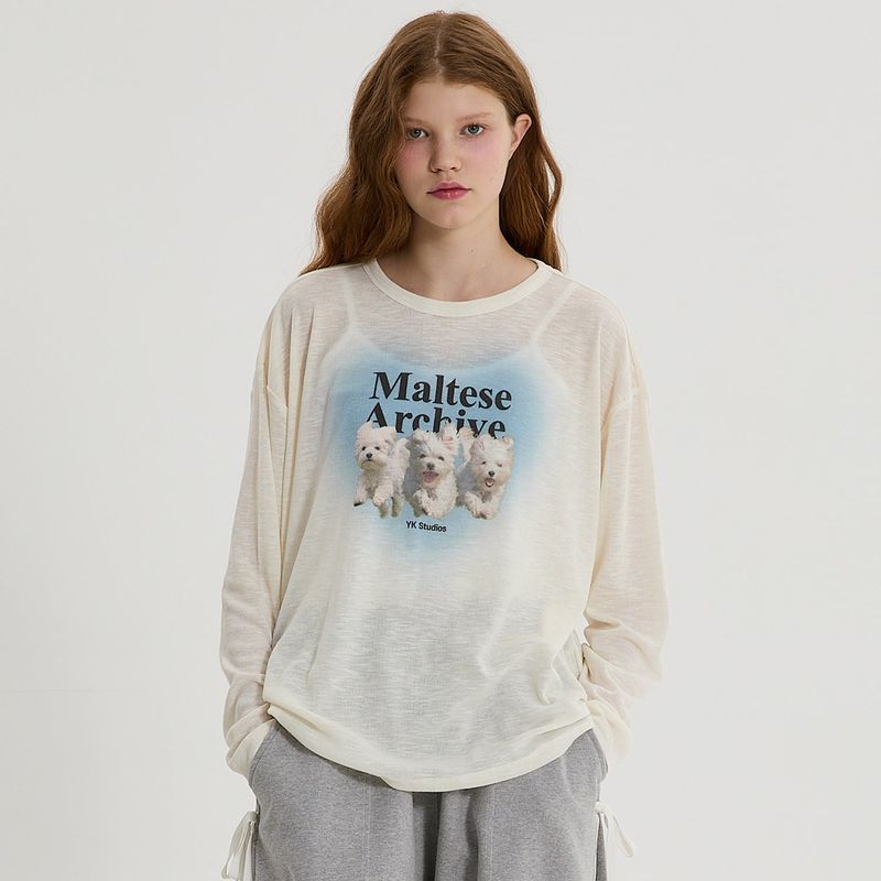 WaiKei(ワイケイ)の「Maltese archive see-through knit(Tops)」