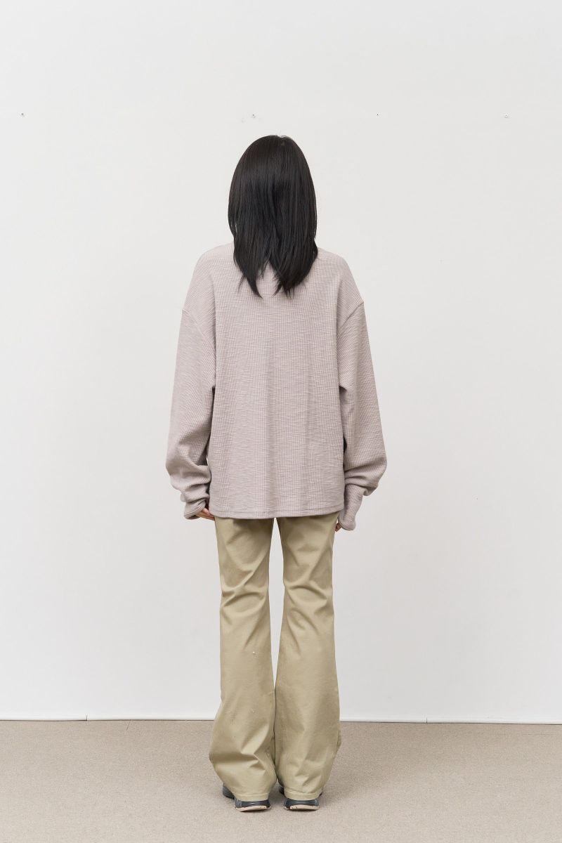 トフィヘンリーネック長袖Tシャツ