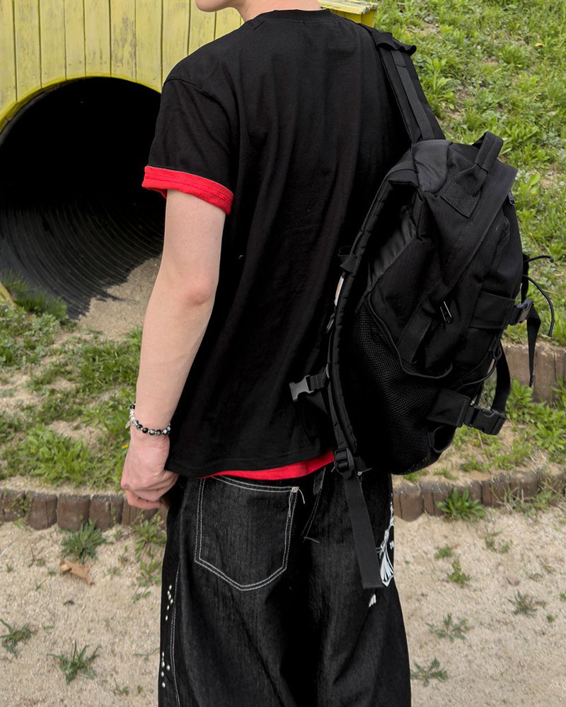 Nick Line Layered Short Sleeve T-Shirt