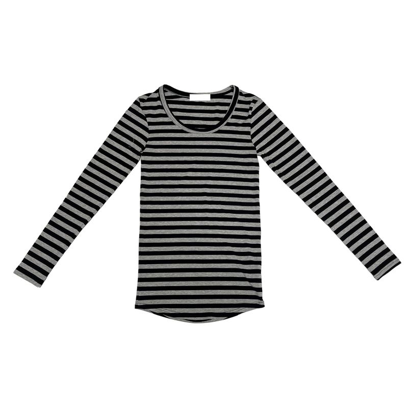 ストライプロングTシャツ