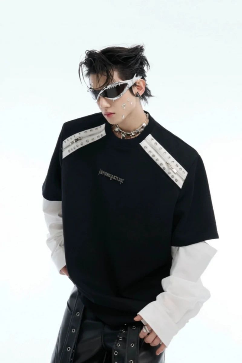 Argue Cultureの「Deconstructed Colorblock Shirt-Tee（Tops）」
