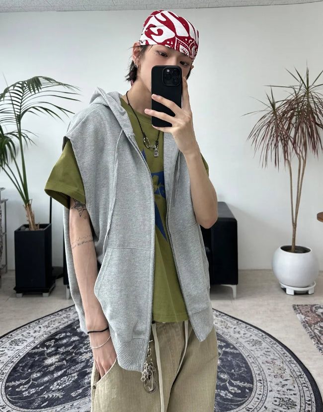 Daydon Hooded Vest Zip-up
