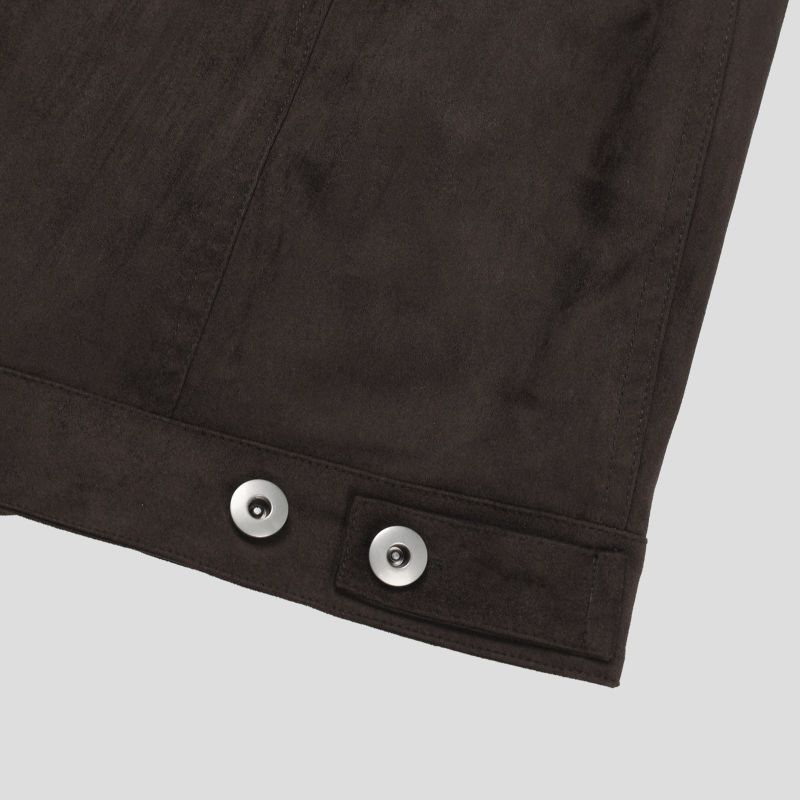 Node Collar Suede Jacket