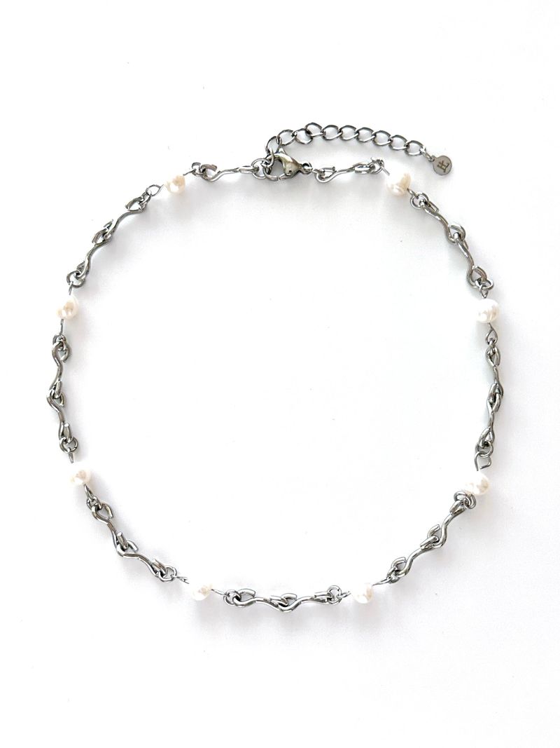 BUZZERBE(ブザービー)の「Pearl Pots Chain Necklace (size: 2type)(Accessories)」