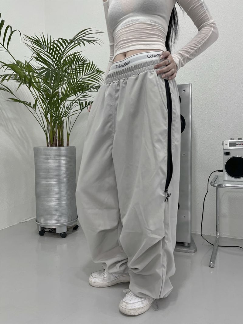 side zipper color pants (unisex)