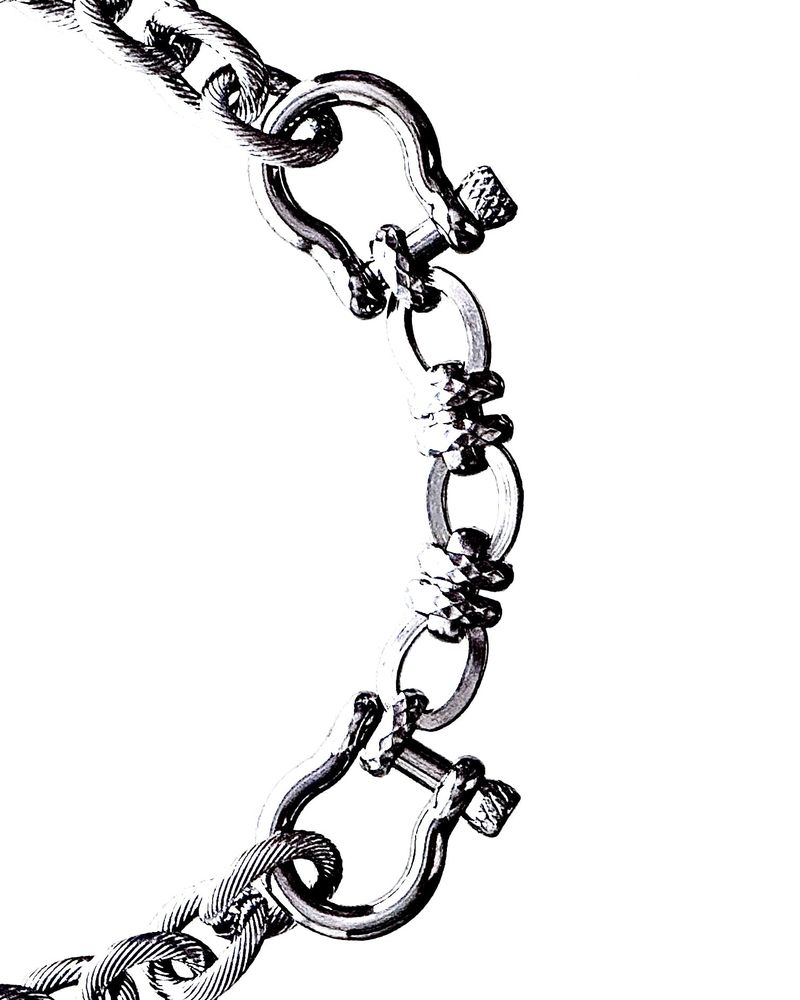 two buckle bold necklace