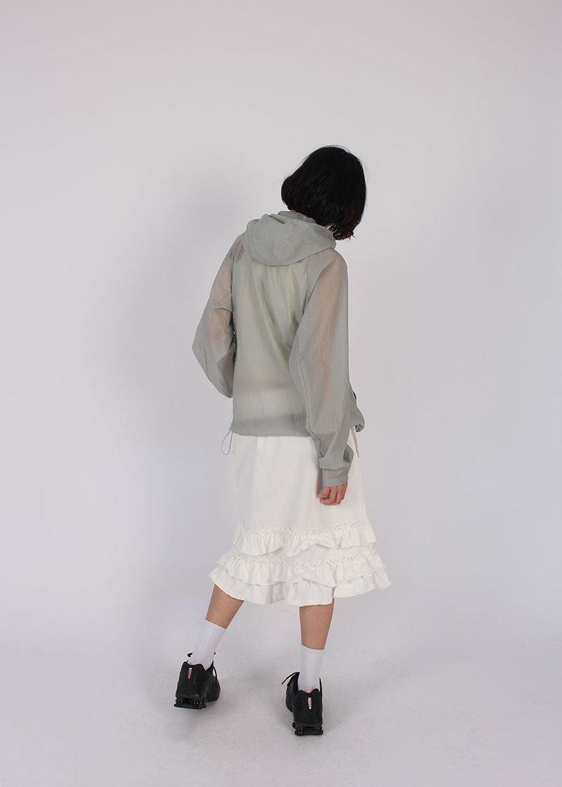 FRILL MIDI SKIRT