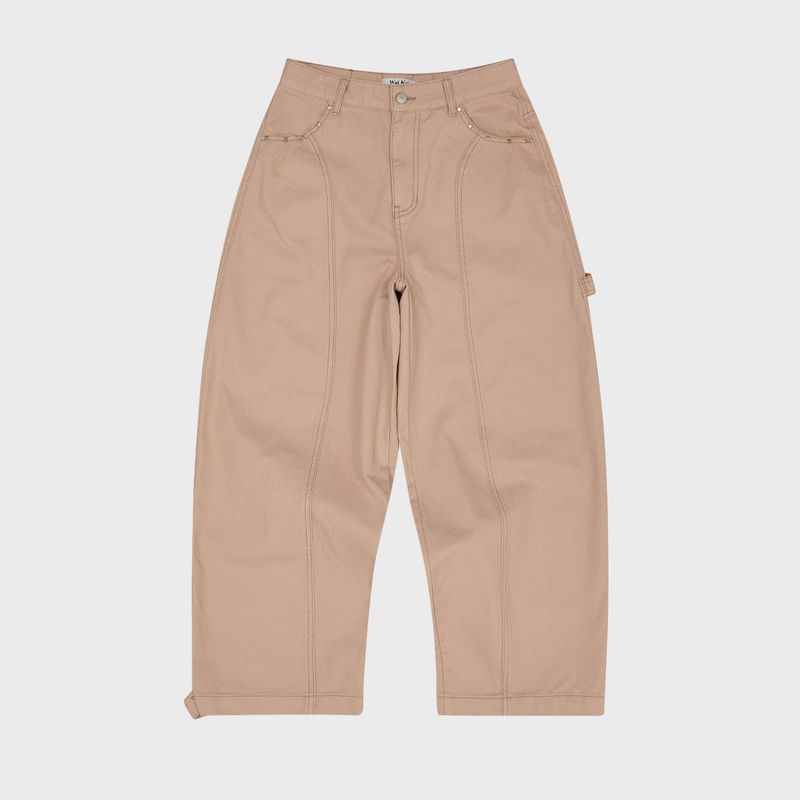 Cinch Bag Curved Cotton Pants