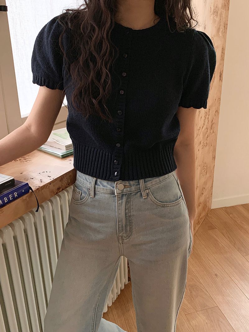 [MADE] Rendez Cashmere Puff Cardigan