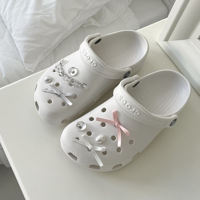 [made]glossy ribbon ver resin shoes charm set 