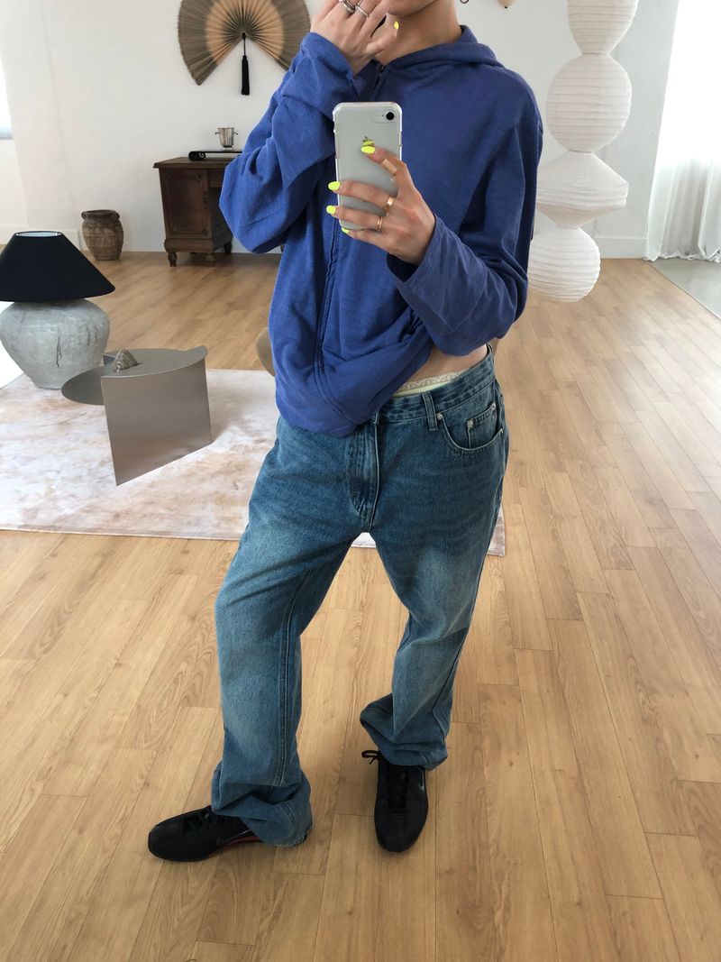 BAGGY FLARE DENIM PANTS