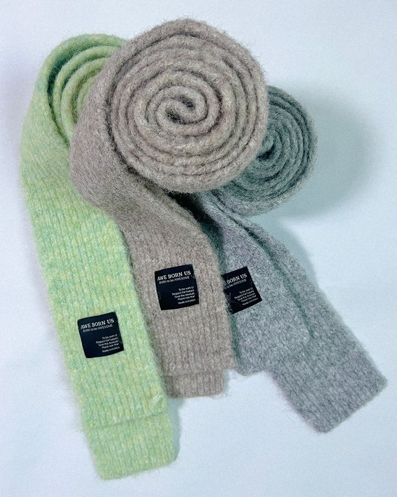 SLIM KNIT TIE MUFFLER [3colors]