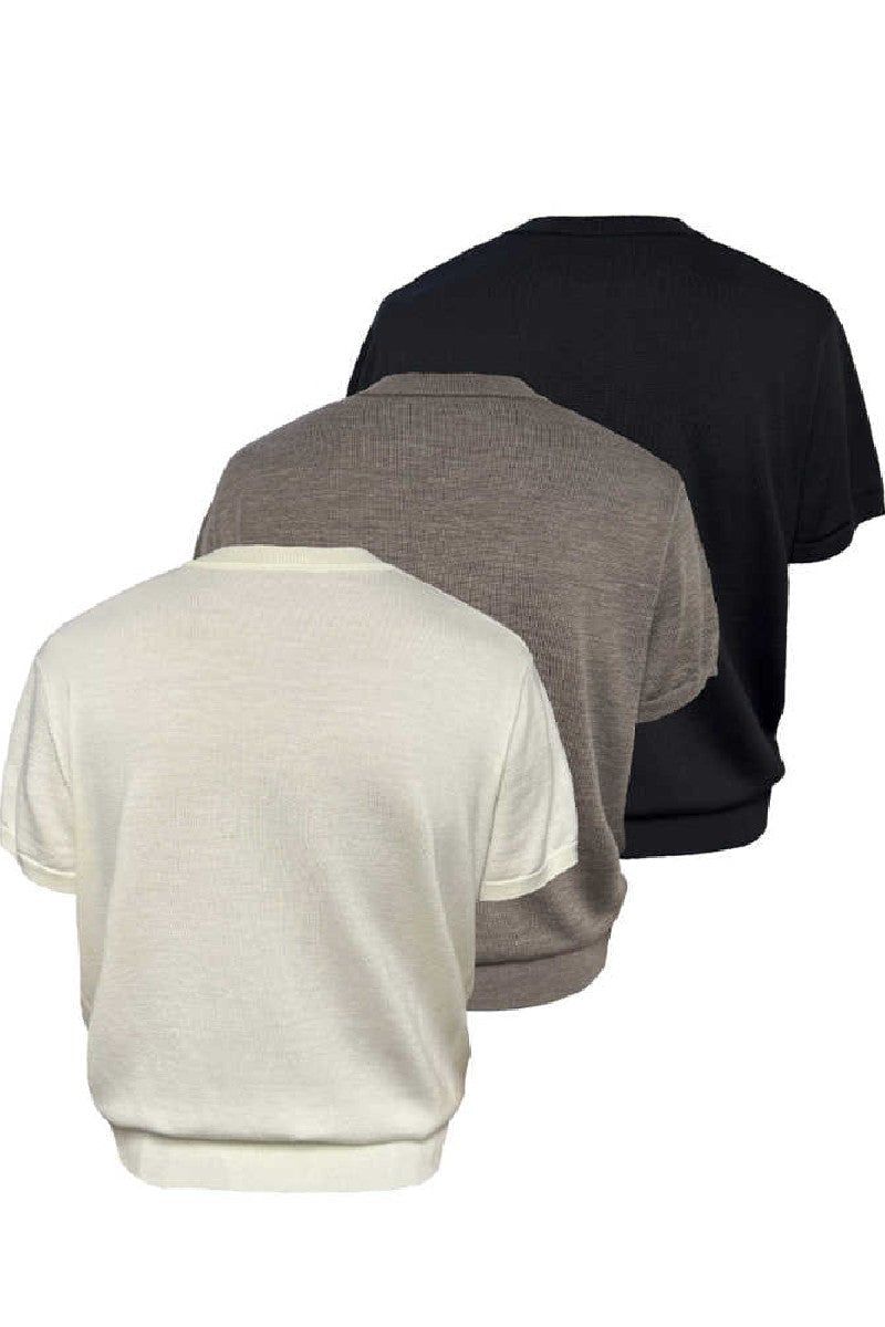 JCAESAR（ジュリウス・シーザー）の「Merino Wool Ribbed T-Shirt（Tops）」