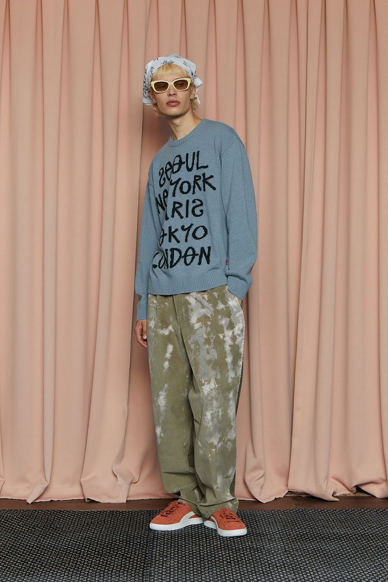 VELOUR CORDUROY PANTS / KHAKI