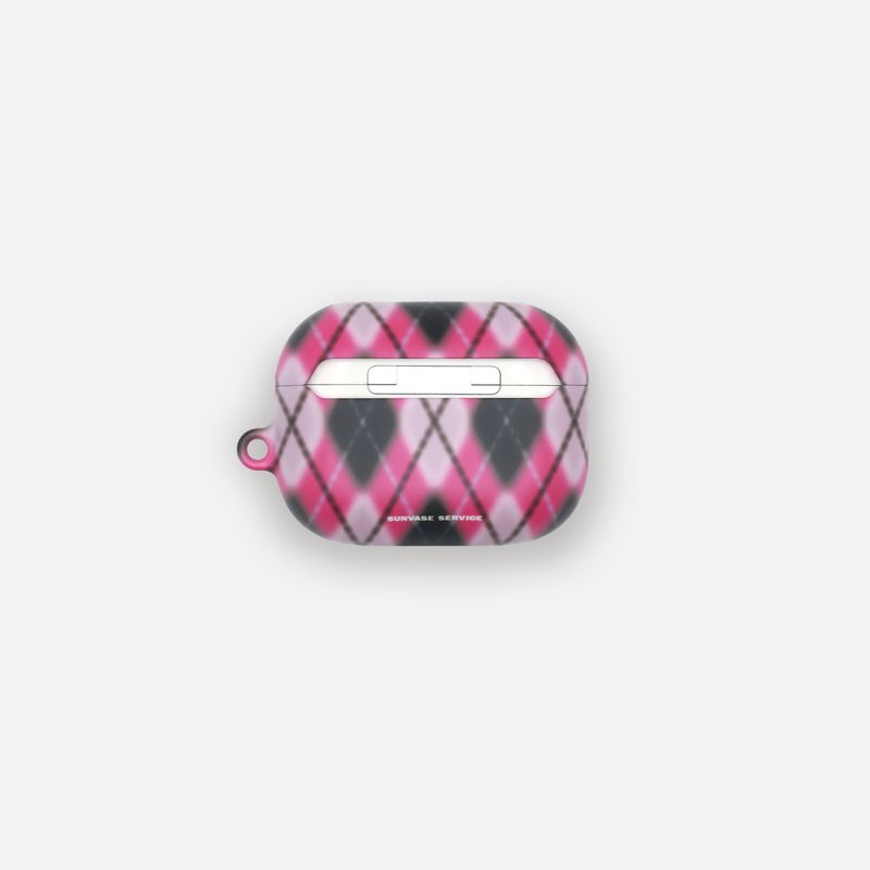 ARGYLE BLUR CASE_PINK (airpods)