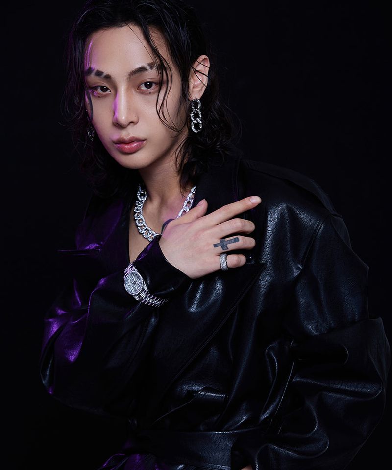 [BLACKLABELl]PONDEL cubic chain earring