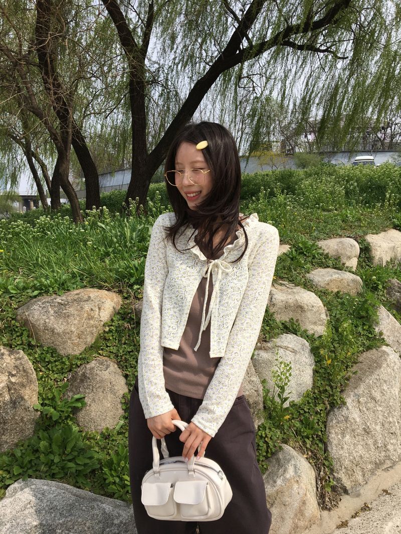 Crochet Frill Cardigan (2color)