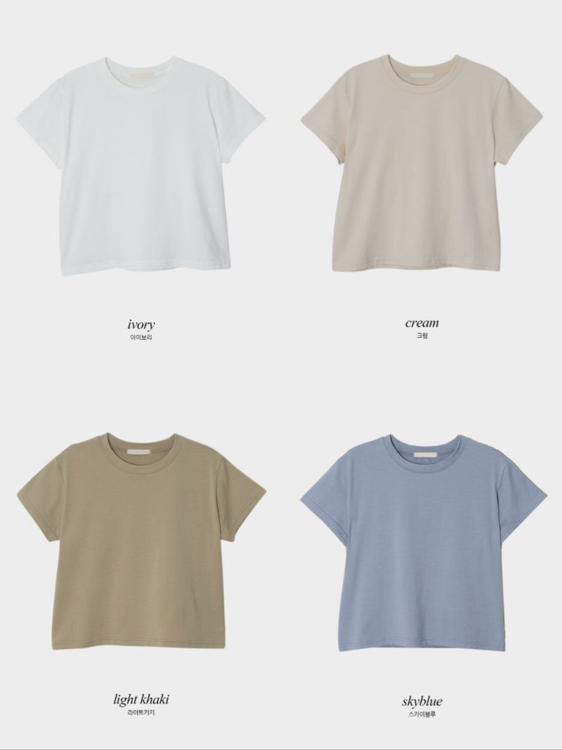 MR Basic Modal Round Short Sleeve T-Shirt (8color)