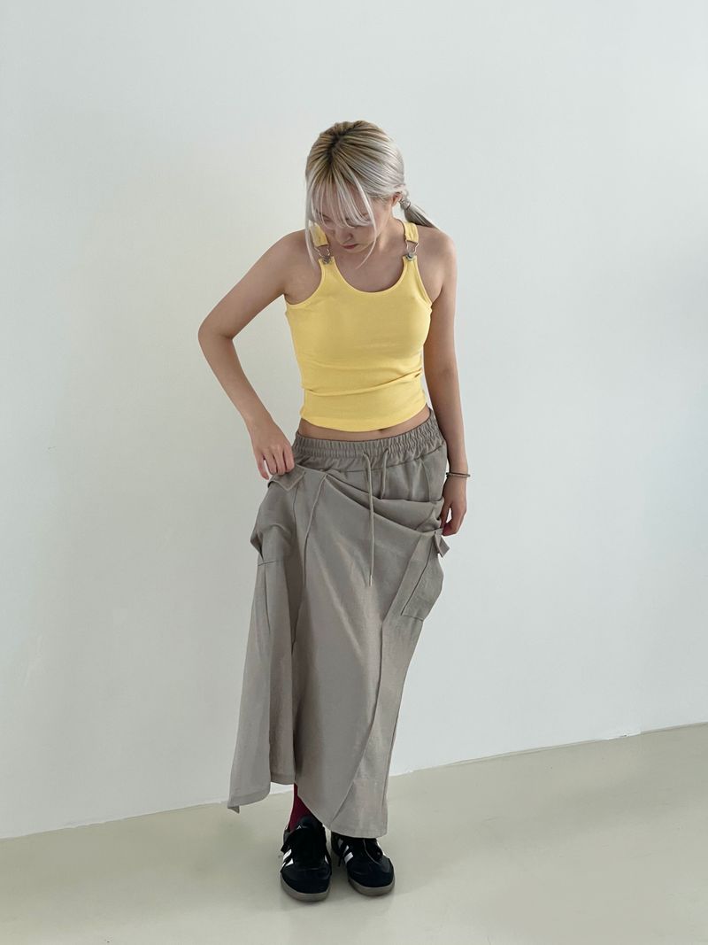 Cargo banding long skirt