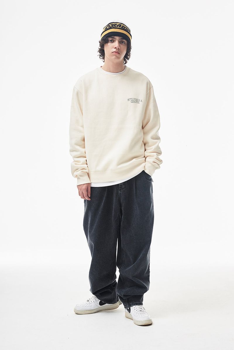 MBSRCOPT102 MID90 BAGGY DENIM PANTS BLACK
