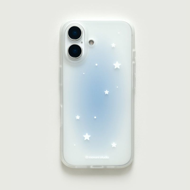 [Jelly] Simple star Phone case(Blue) (only case)
