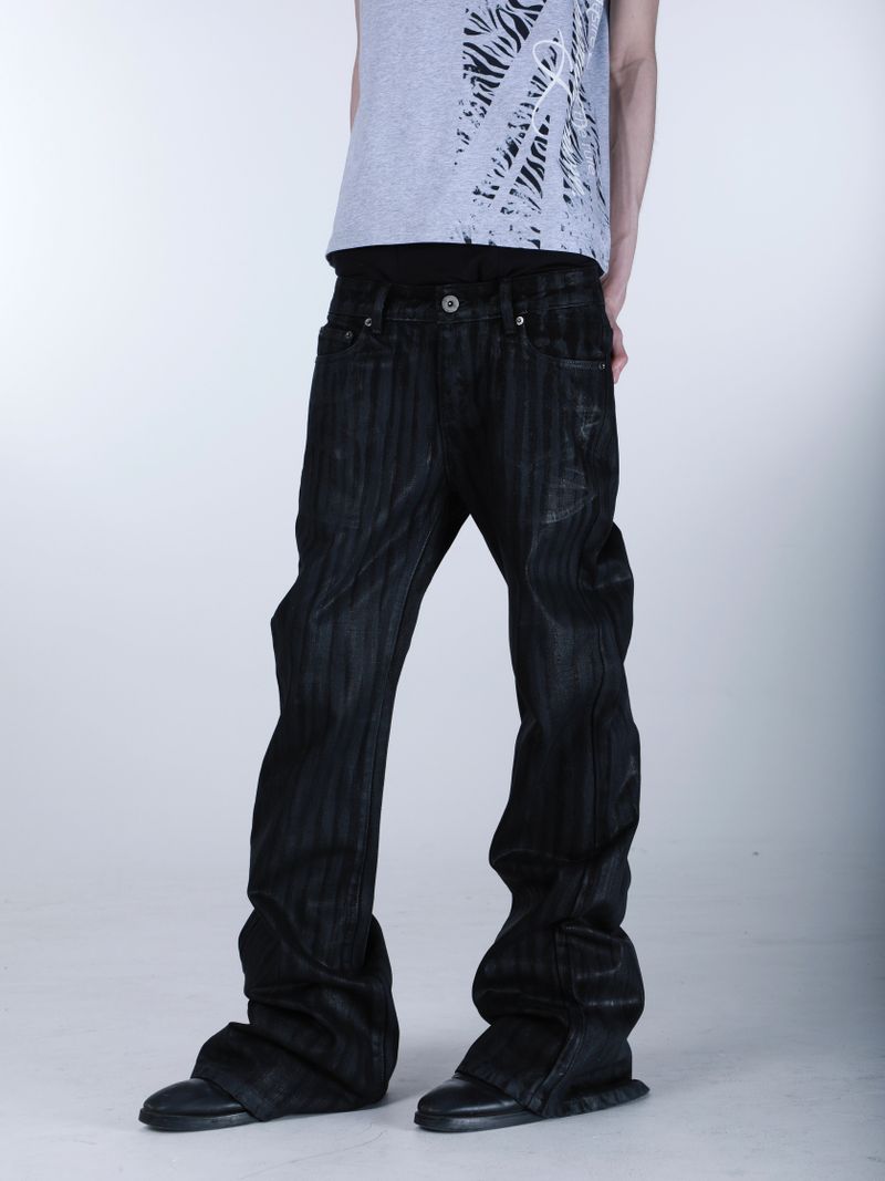 SEXXDEVIL "DESIRE" Waxed Denim Jeans