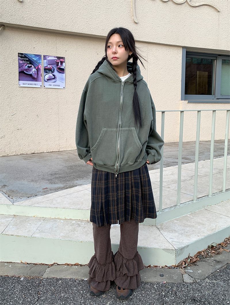 PIGMENT HOOD ZIP-UP (3C)