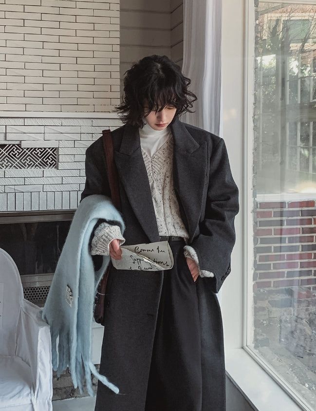 Leak damage wool double coat