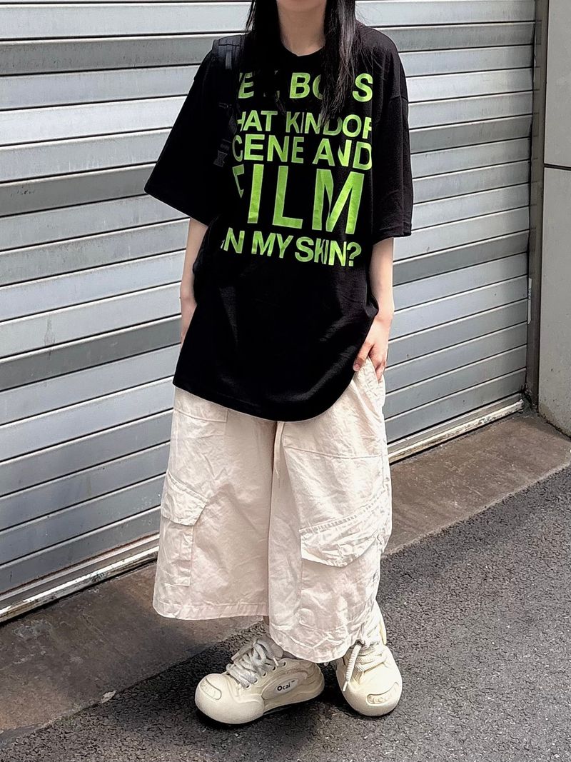 film lettering t-shirt