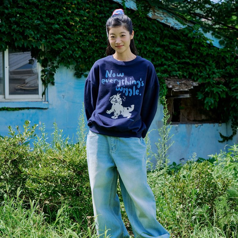 WIGGLE SWEATSHIRTS (NAVY)