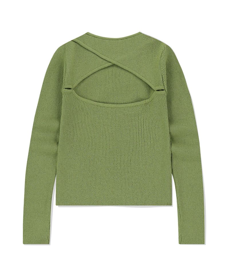 CUT OFF LS KNIT