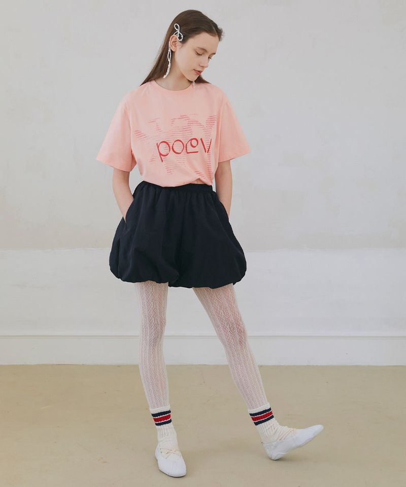 poev（ポエヴ）の「ナイロンバルーンショーツ　ブラック（パンツ）」