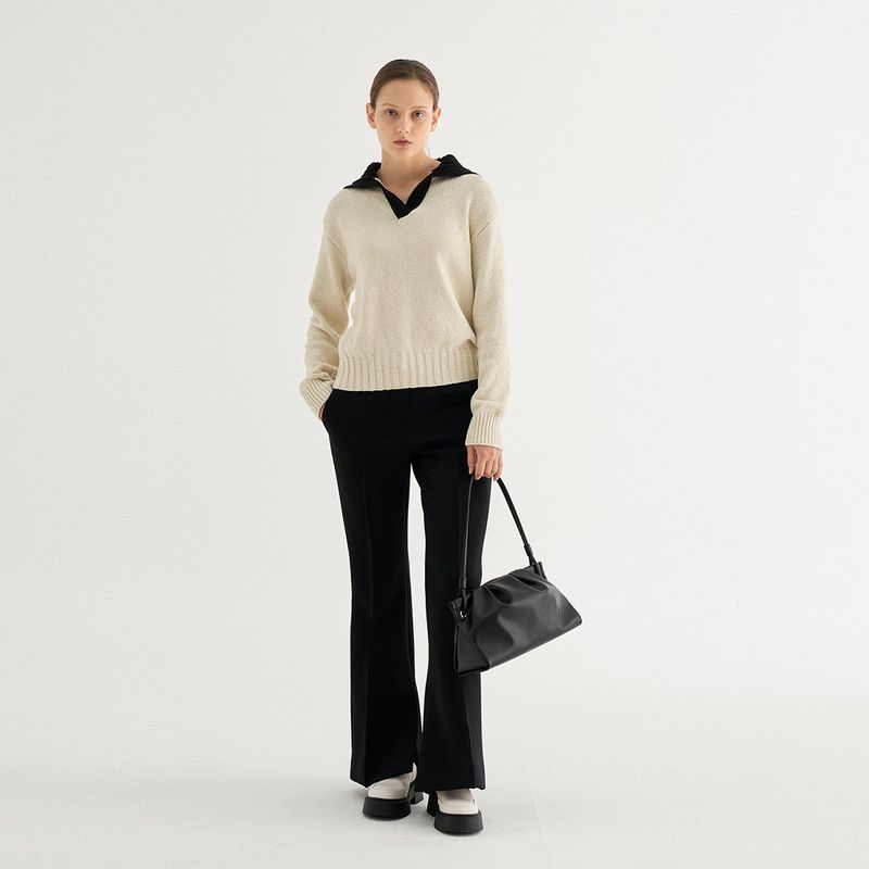 PLEATS SHOULDER BAG_BLACK
