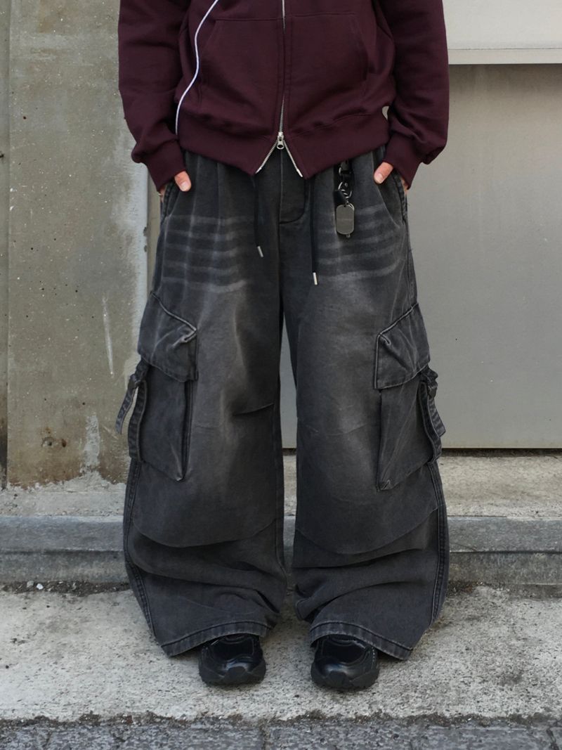SSROOM（エスエスルーム）の「ロッド バックリン デニム カーゴパンツ 2C（パンツ）」