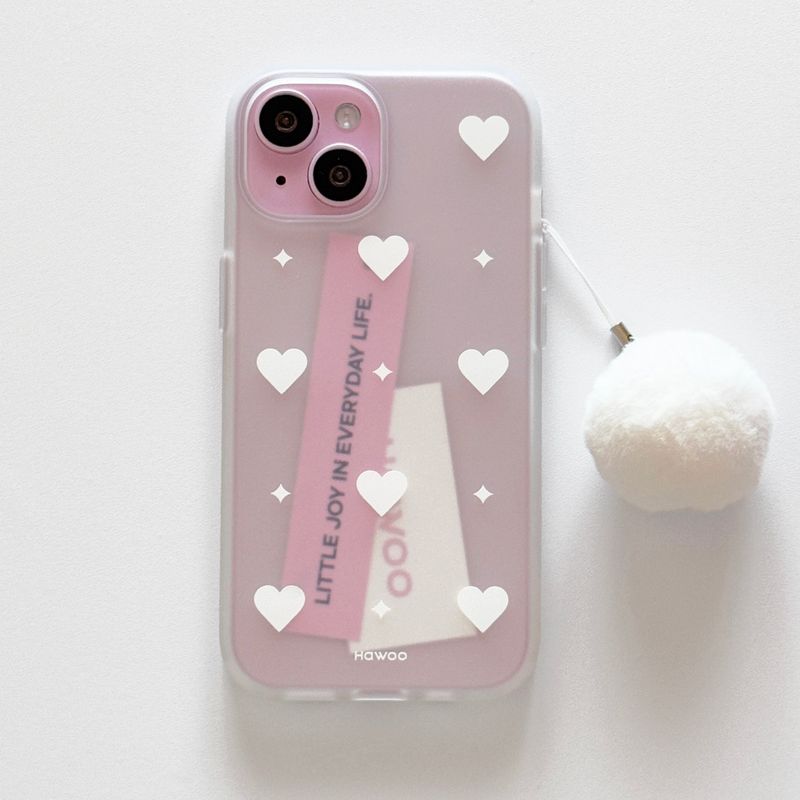 twinkle heart half jelly case