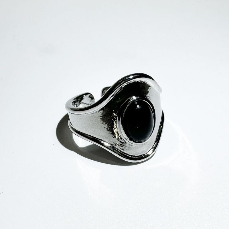 [Baby monster Ruka/Bad villain Ina] Black dot ring