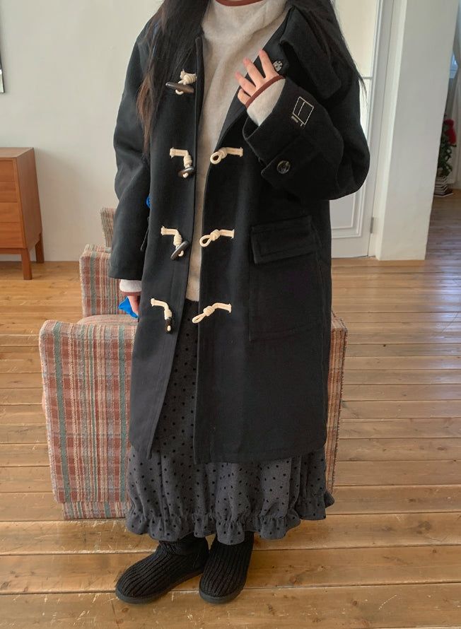 Kithe Quilted Hood Duffel Long Coat
