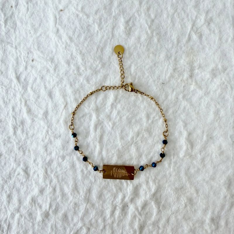 Midnight Tag Bracelet