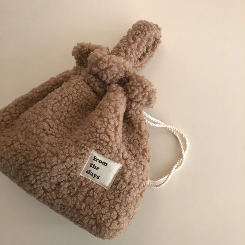 【MADE】Dumble fur string hand bag