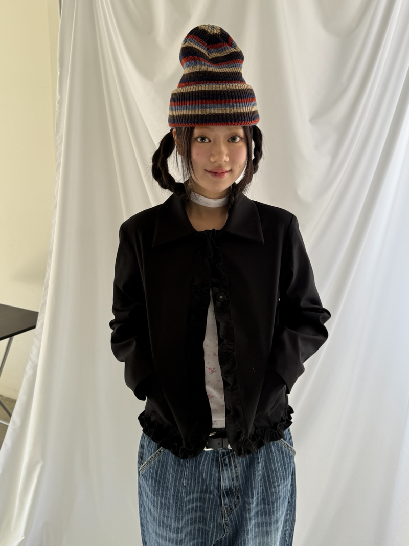 another language(アナザーランゲージ)の「frill crop jacket(Jackets/Outerwear)」