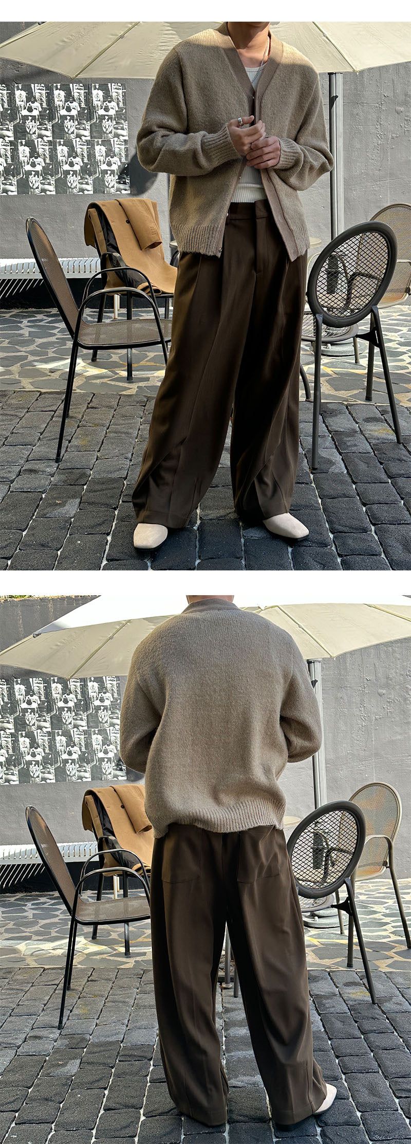 [F/W] Minimal line wool cardigan(3color)