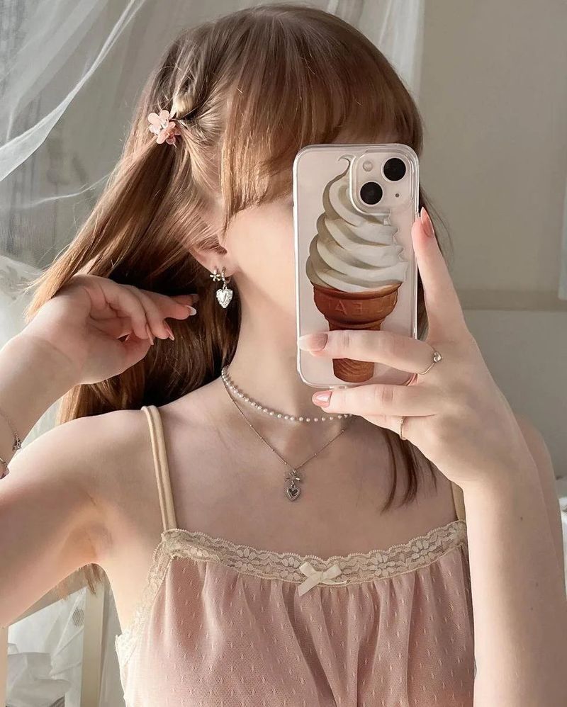 aimelbie（アイメルビー）の「ビンテージシルバーハートレイヤードネックレス（アクセサリー）」