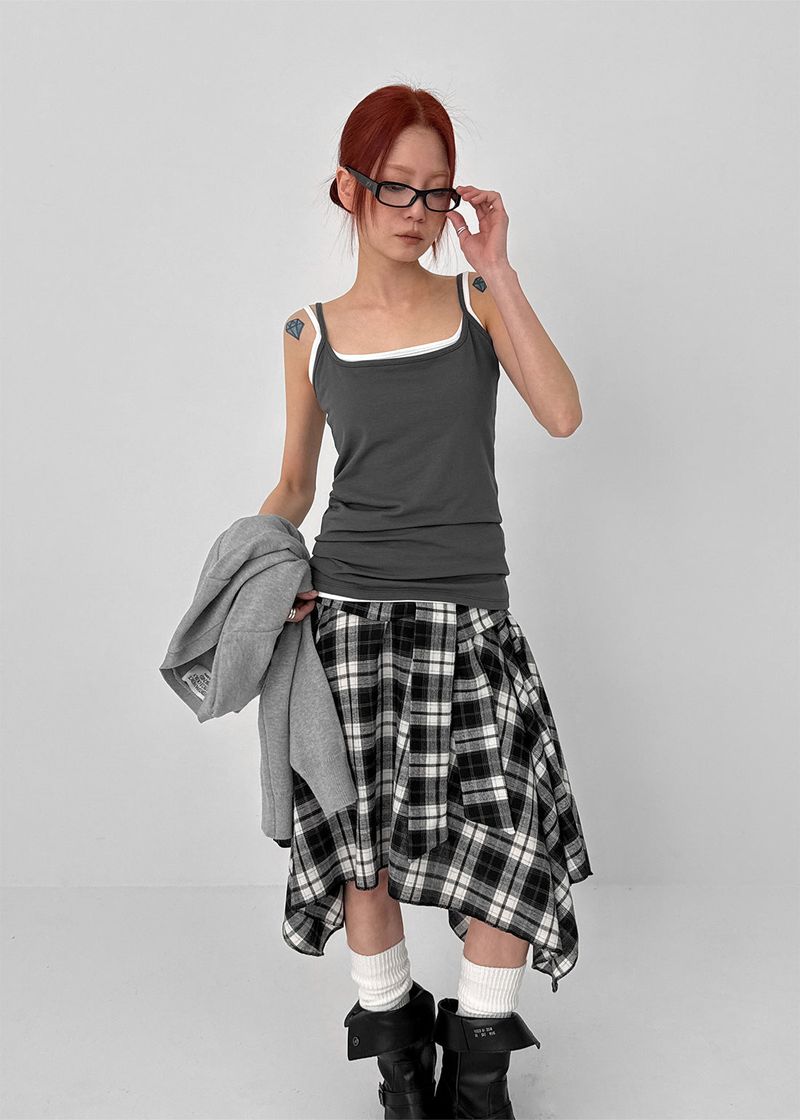 [MADE] Base Cotton Strap Sleeveless Top