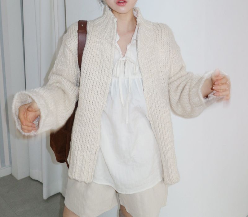 Boehm Boksarthy high neck two-way cardigan (outer)
