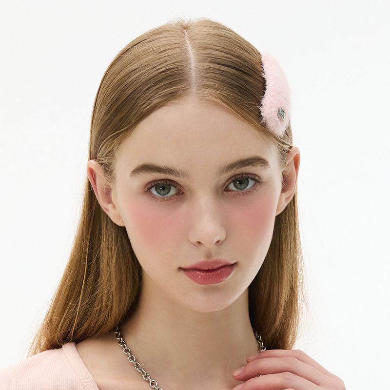[SET] Glitter Fur Square Hairpin 